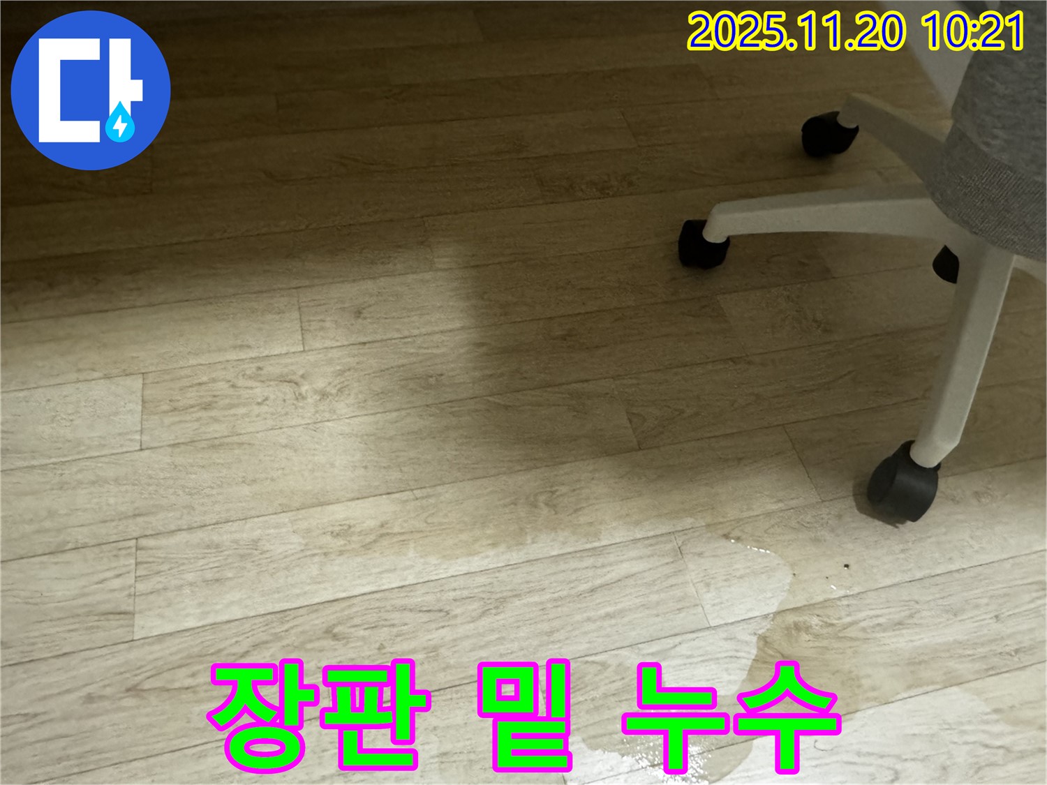 세검정 옥류동 장판 밑 숨겨진 누수 - 누수탐지 전문가가 해결!