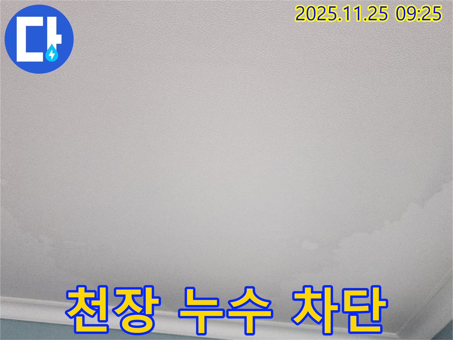천장 누수 차단 - 포천 꼼꼼 시공