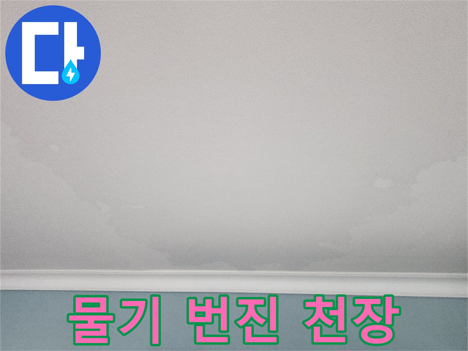 천장-면에-넓게-퍼진-습기-자국