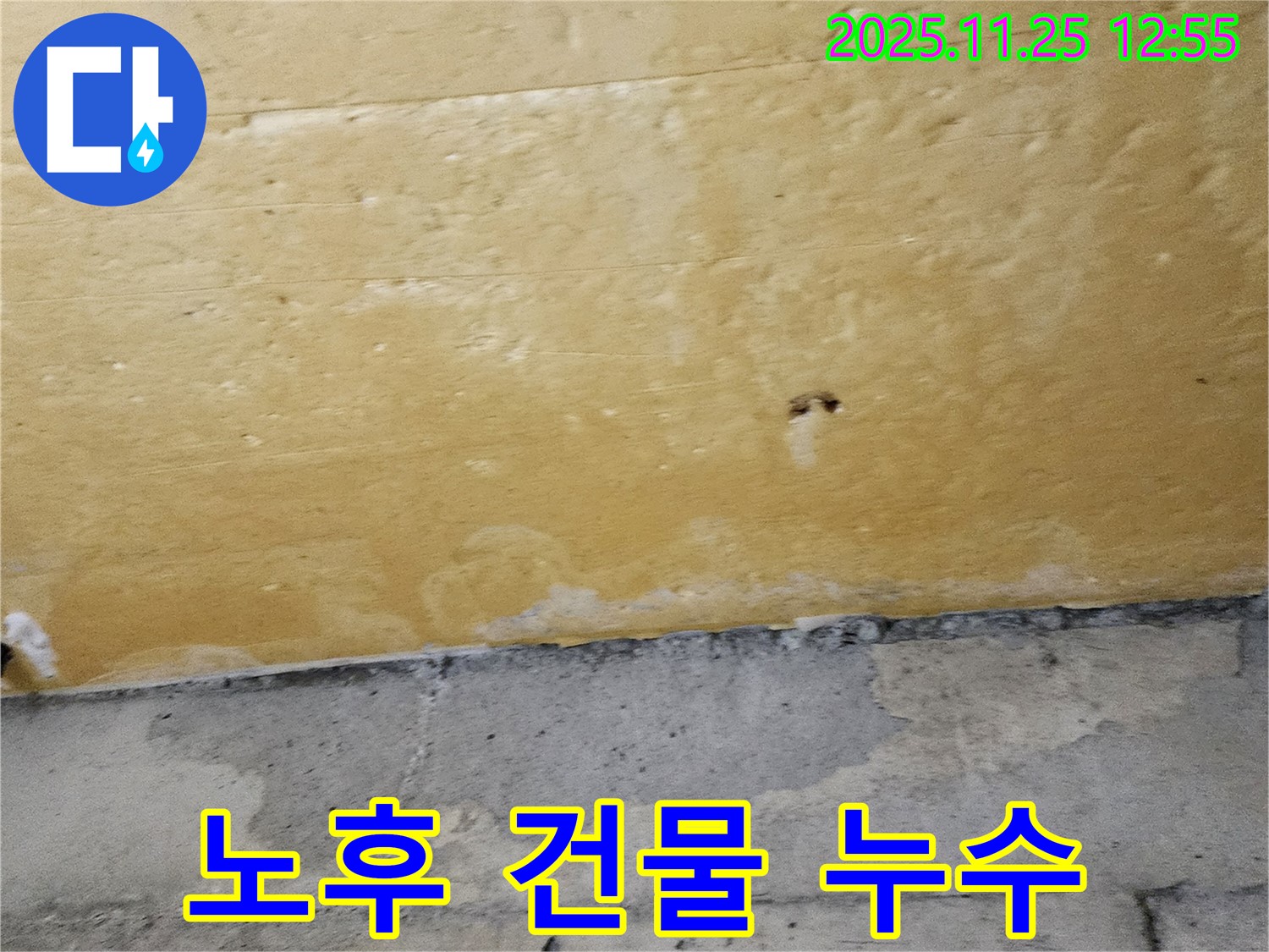 노후 건물 누수 - 건물 손상 - 안전 문제
