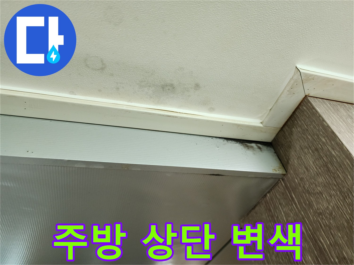 천장-몰딩-부근-벽지-변색