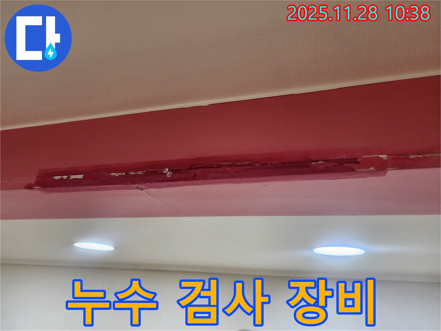 포천 금동리 천장 누수 - 누수 검사 장비 사용