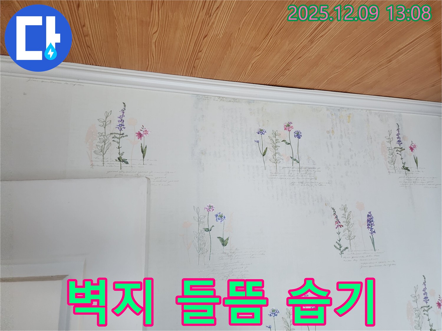 벽지 들뜸 - 습기 문제 - 완벽 해결