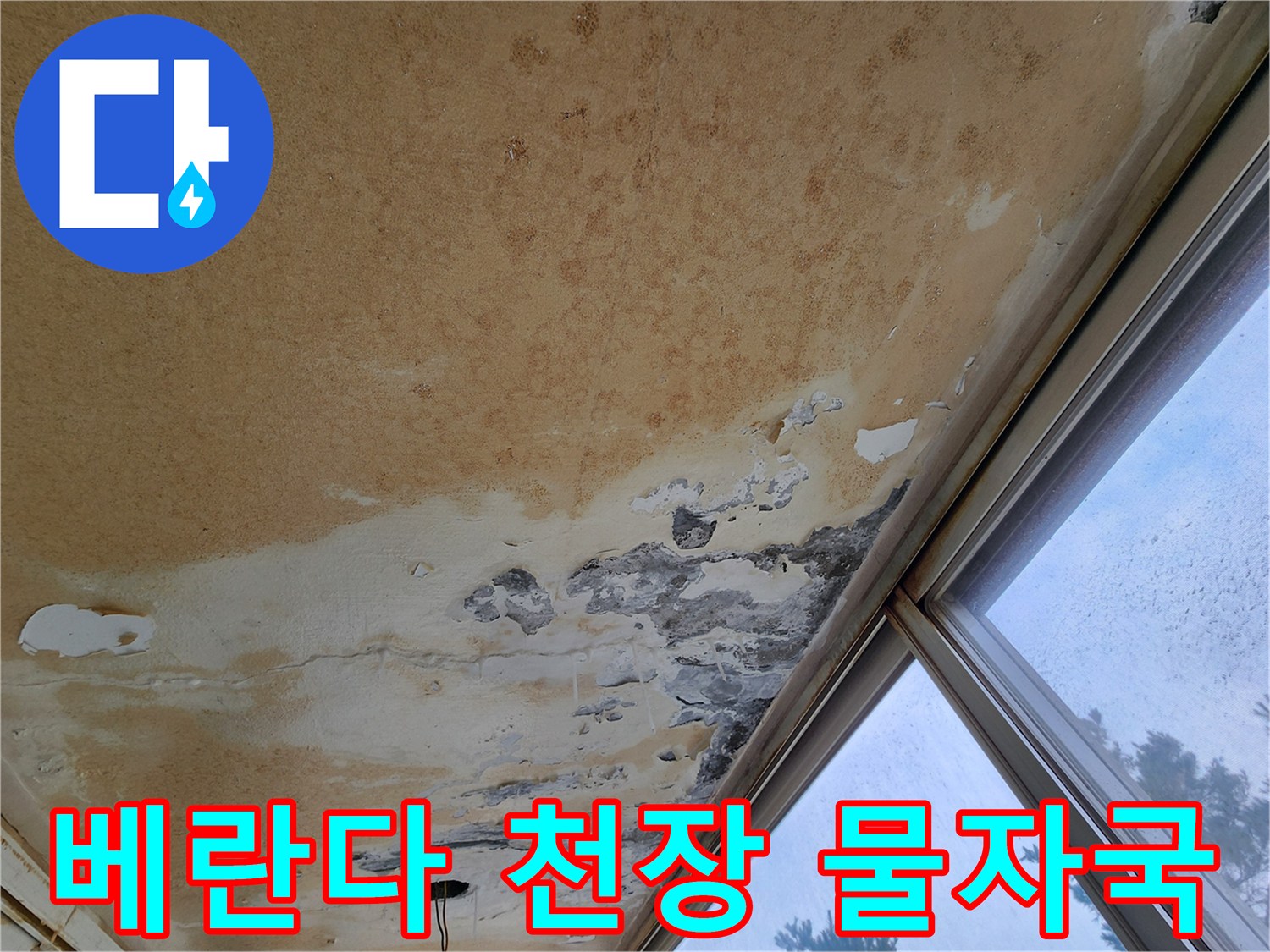 물샘-증상이-심한-베란다-천장-부분