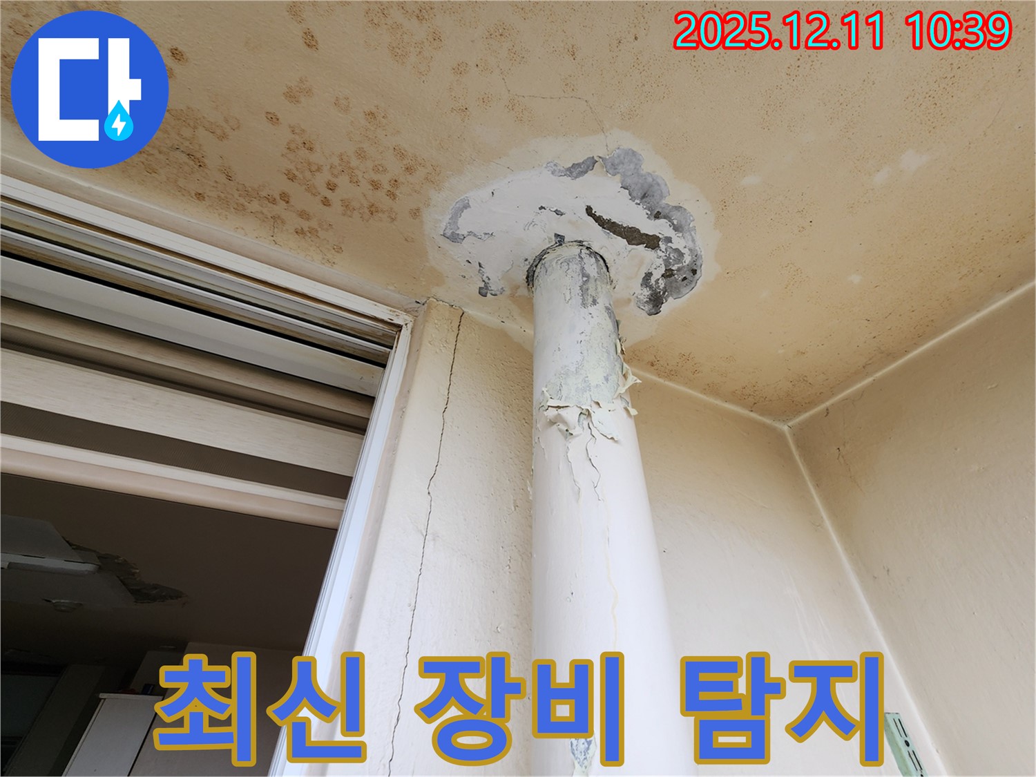 천장 누수 - 최신 장비 - 숨은 누수 탐지