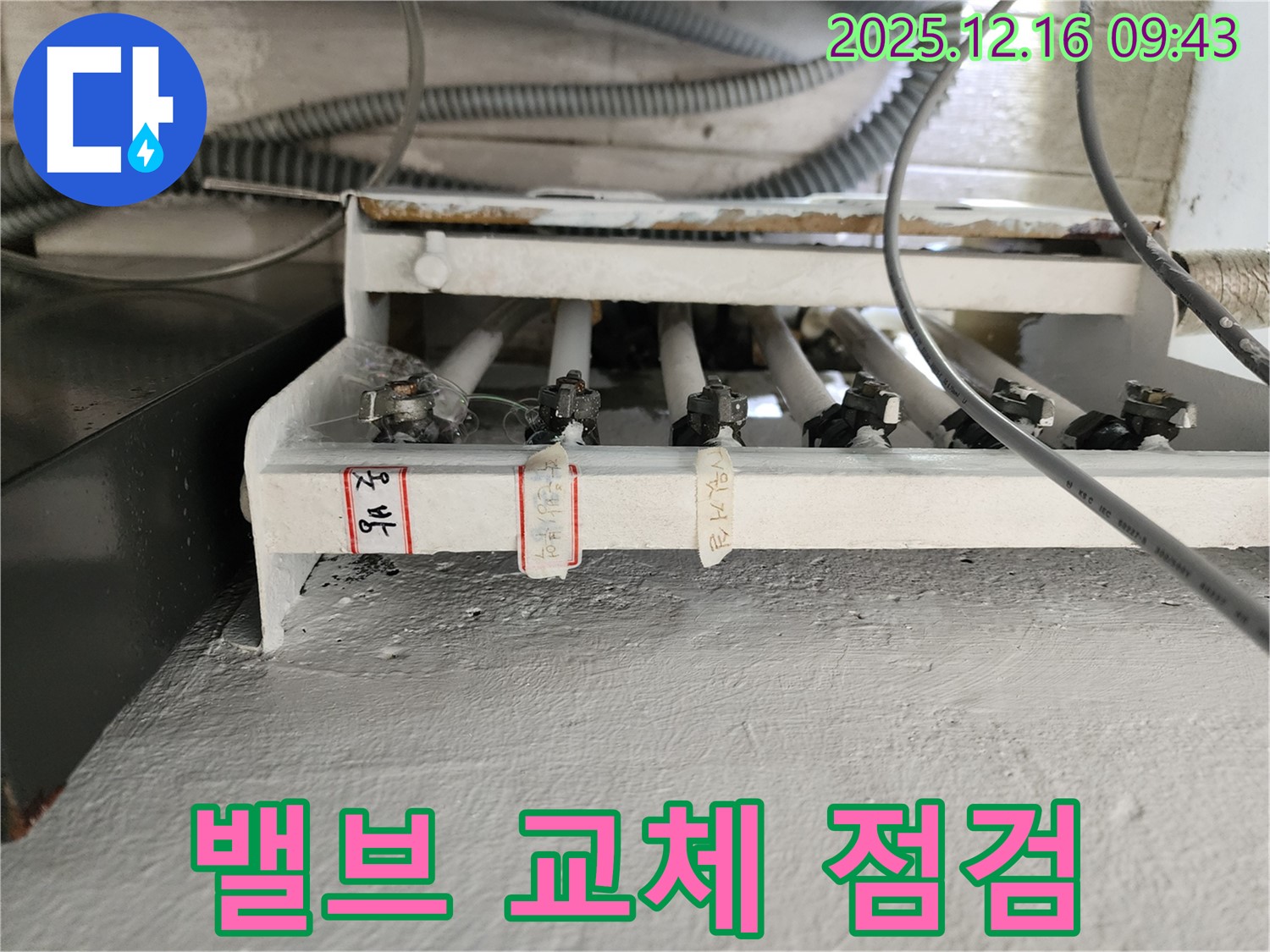 분배기 밸브 교체 가능성 점검