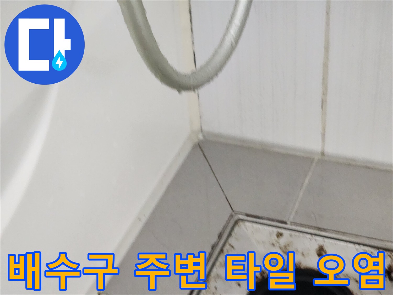 욕실-배수구-유가-주변의-오염된-타일-상태
