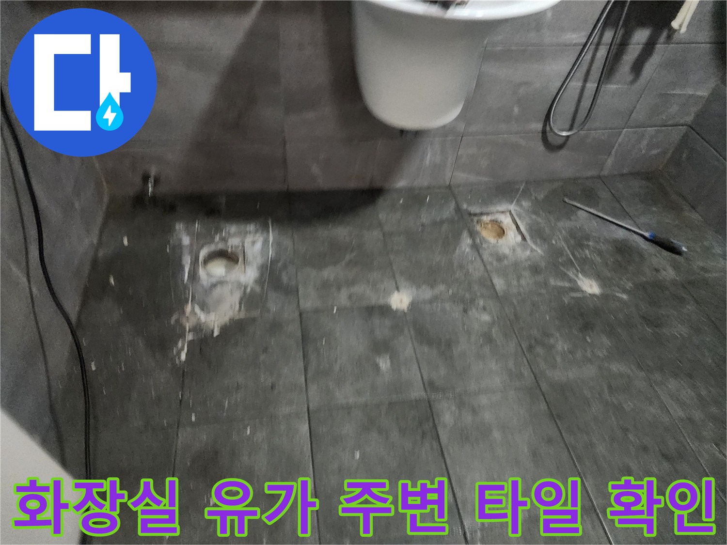 양주 욕실-배수구 및 변기 하단 상태