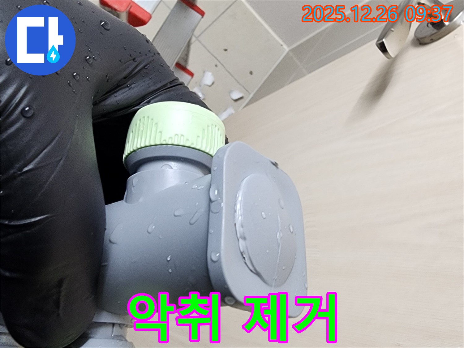 욕실 배수구 악취 제거 - 상쾌한 욕실