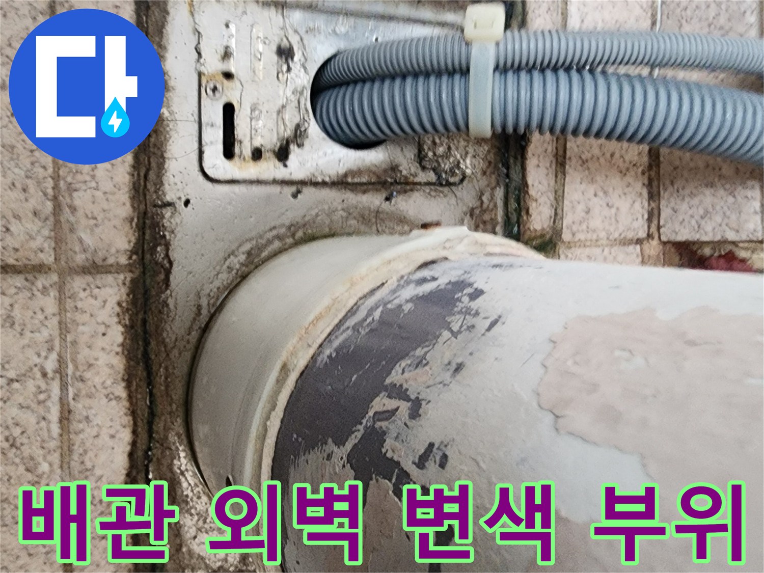 축축하게-젖어있는-하수도-배관-표면