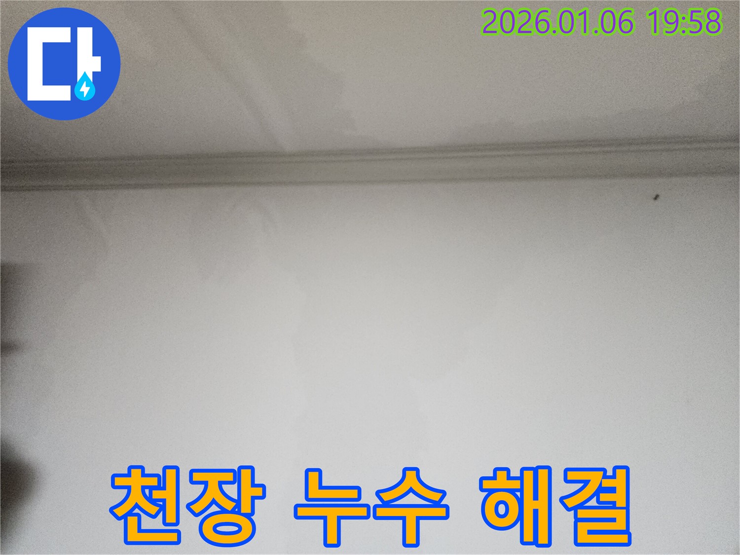 송정로 천장 누수 - 즉시 해결