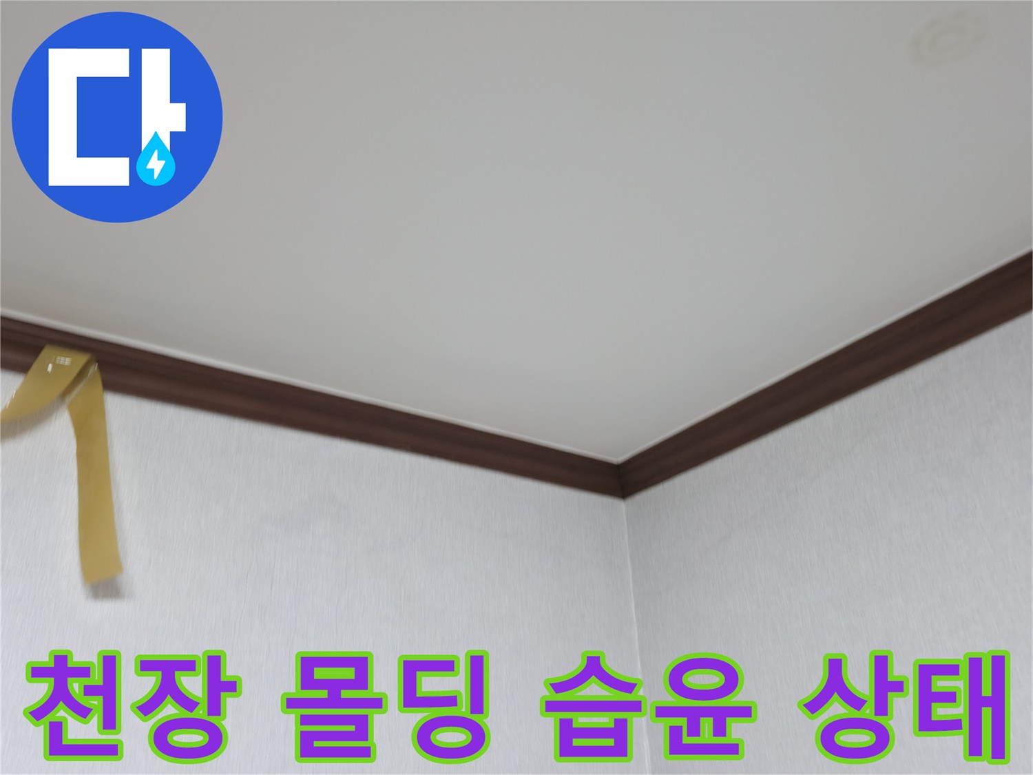 상단-몰딩-부근의-습기-및-젖음-현상