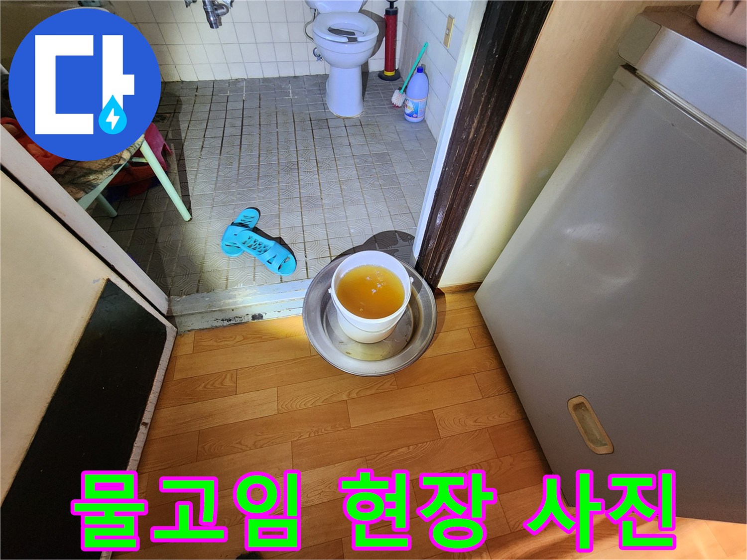 현관-입구-바닥-침수-상태