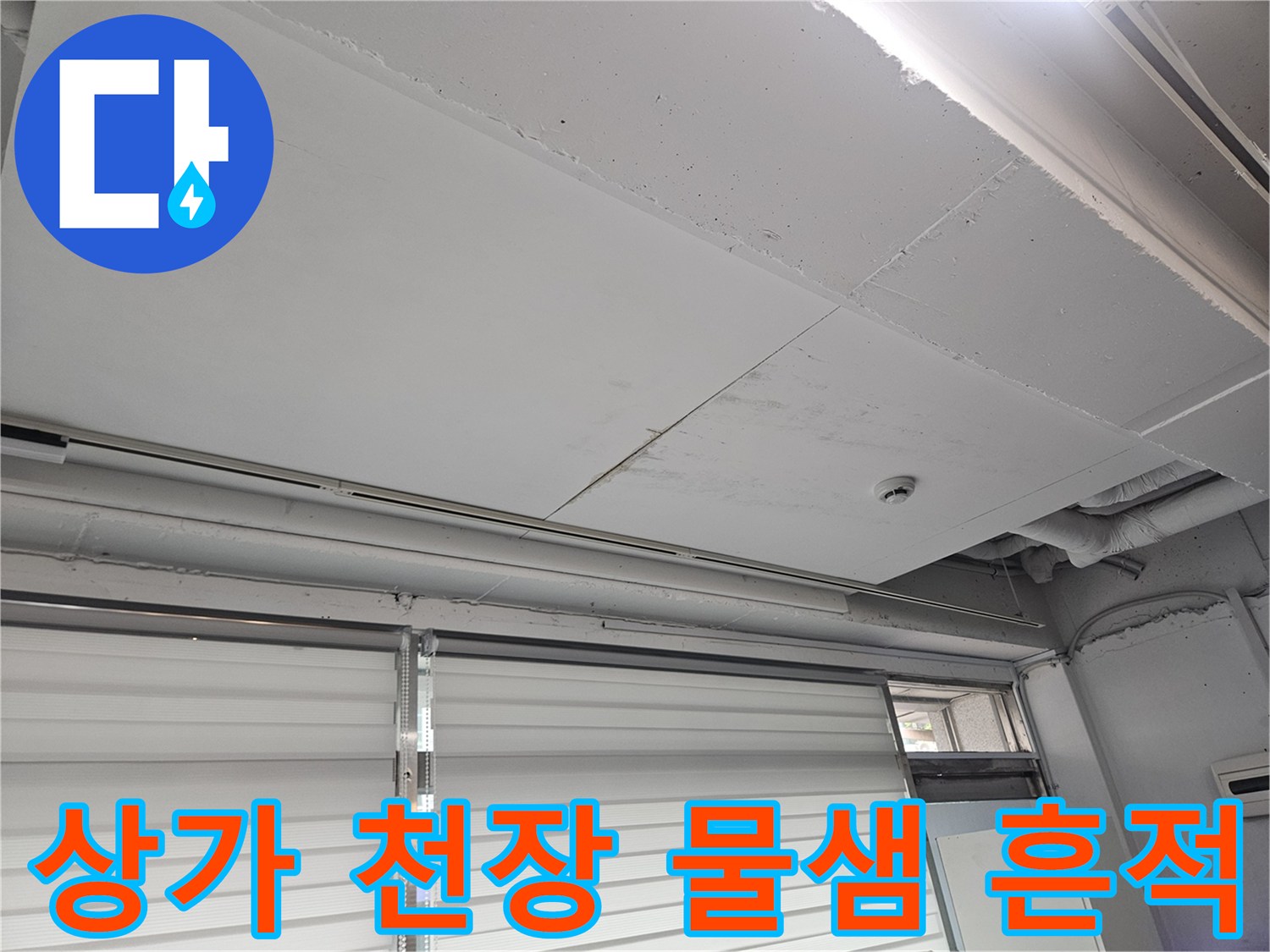일산동구-상가-천장-물샘-흔적-확인