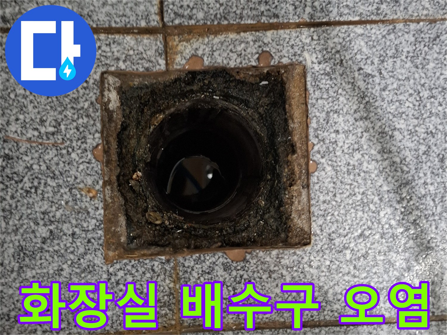 배수구-주변의-축축한-타일-틈새