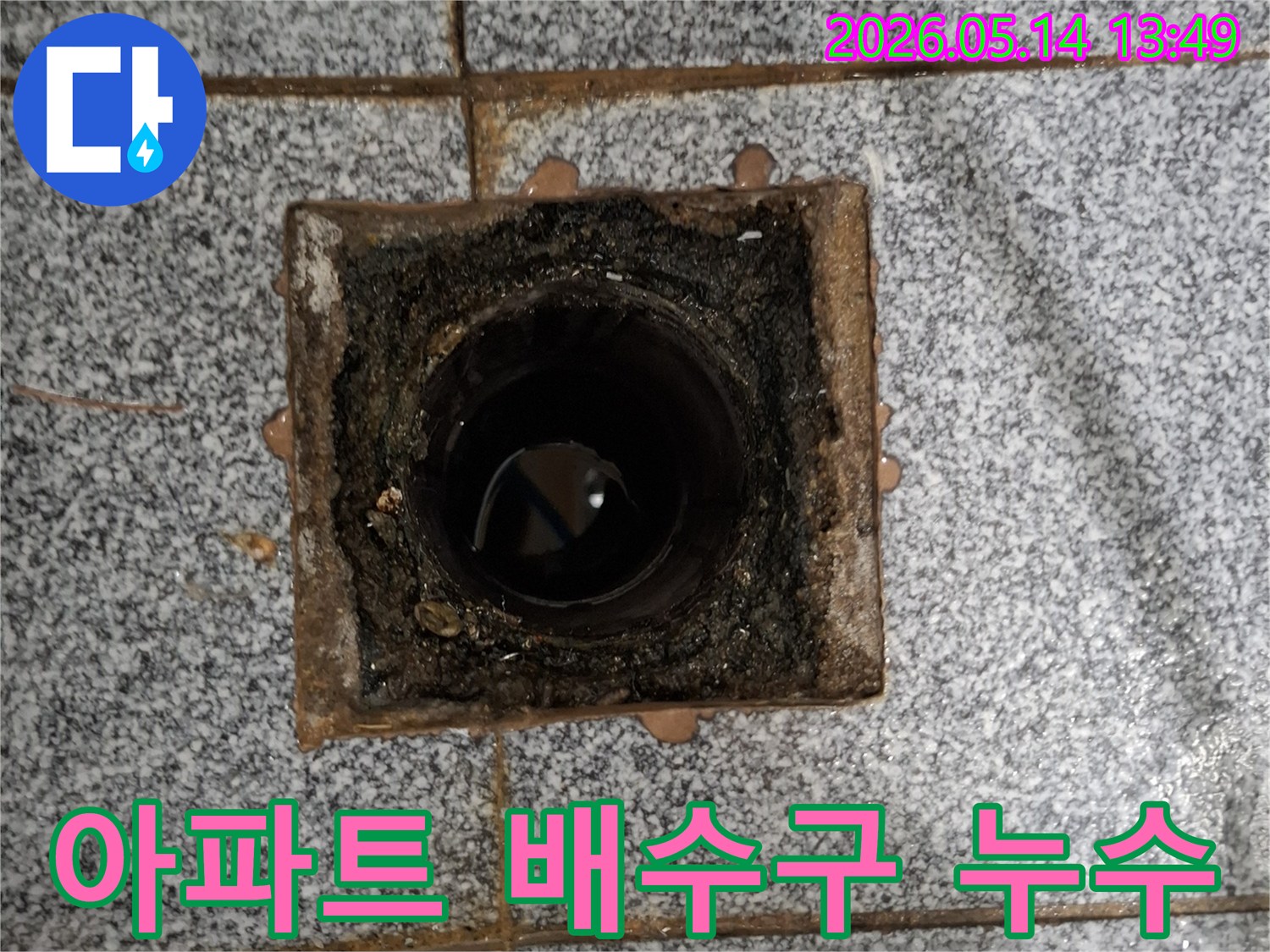 아파트-욕실-배수구-트랩-문제-진단-현장-사진