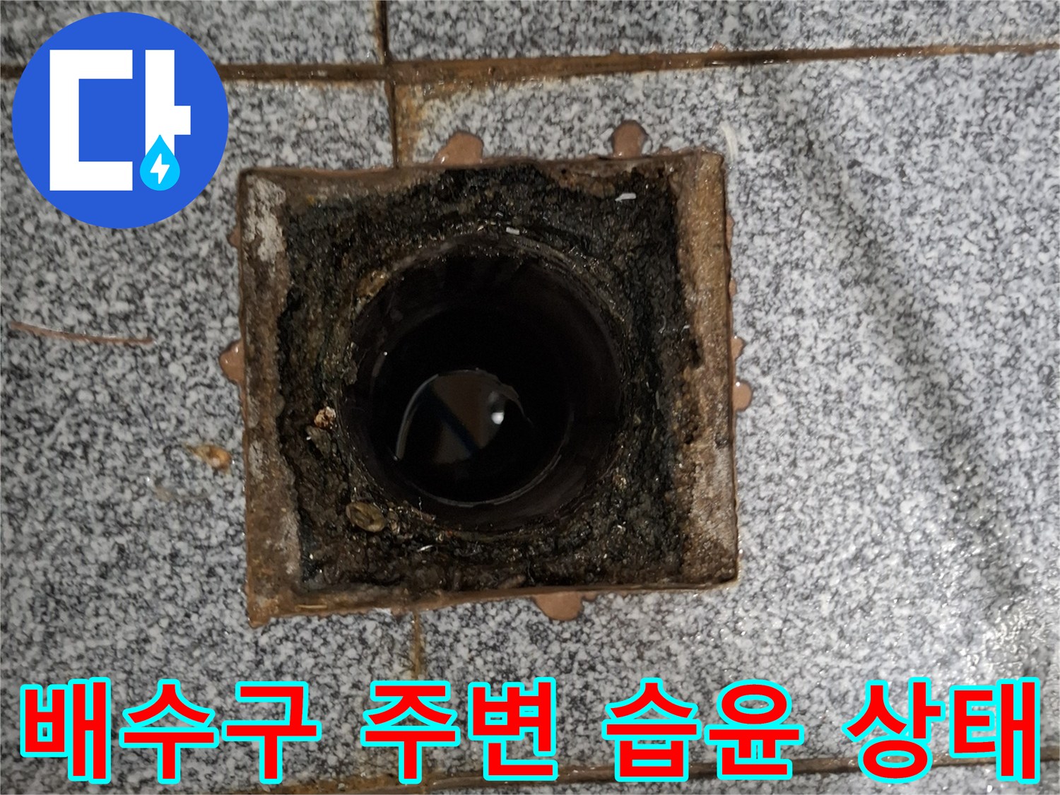 이물질로-오염된-화장실-배수구-입구