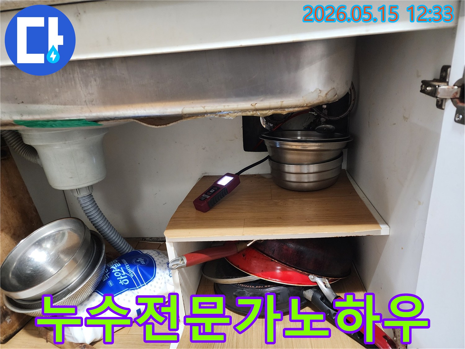 An expert's know-how is applied to diagnose a kitchen sink leak using a specialized detection tool.