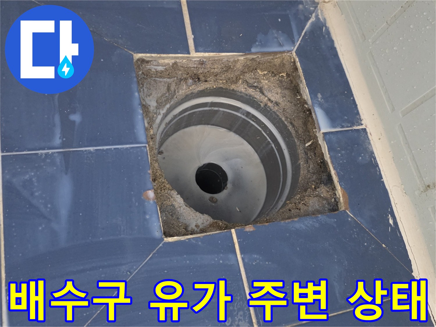 화장실-배수구-유가-주변-타일-상태-확인