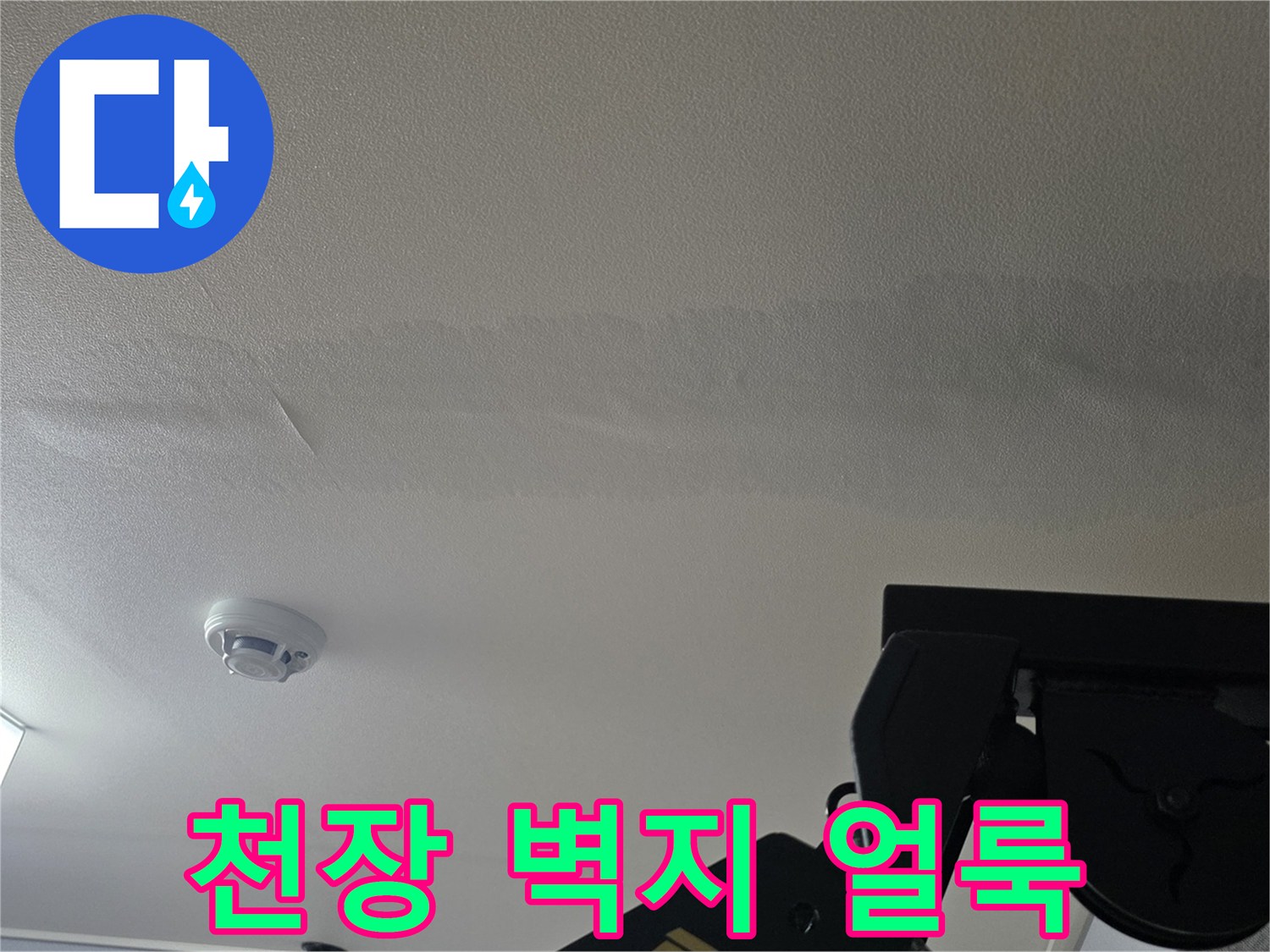 일산서구 아파트-천장 벽지 변색 및 물자국 흔적