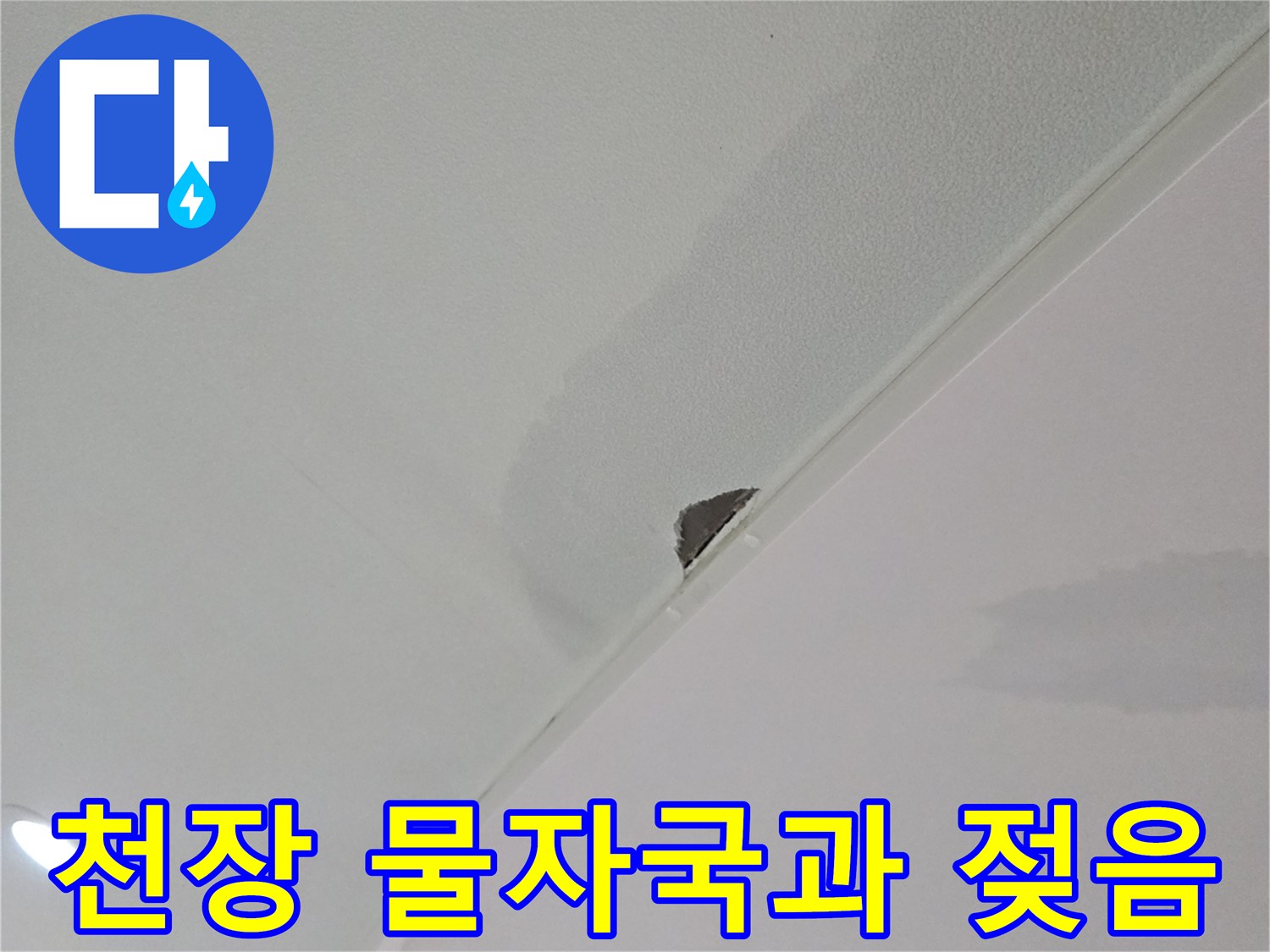 강동구 거실-천장 마감재의 습기로 인한 젖음 현상