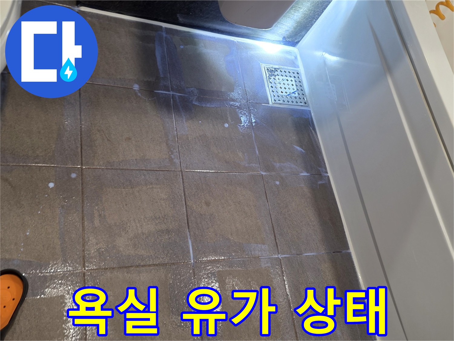 배수구-트랩-주변-타일-틈새-확인