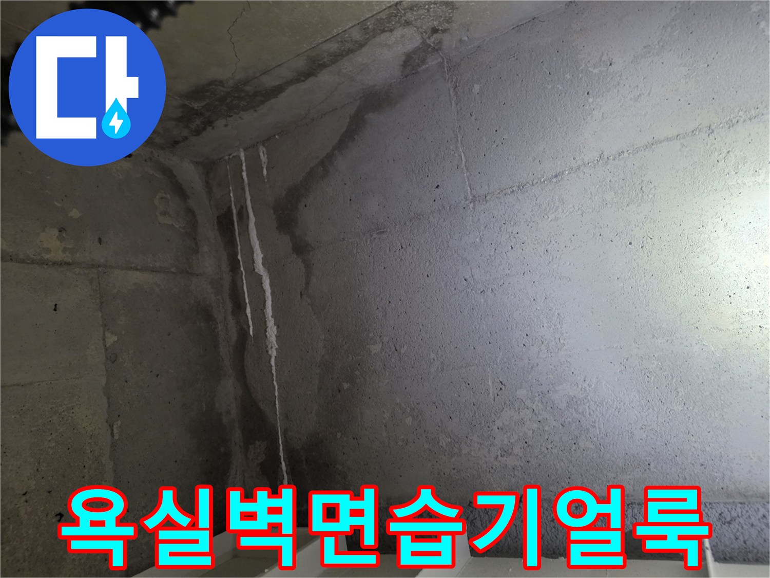 축축하게-젖은-콘크리트-벽면의-물자국