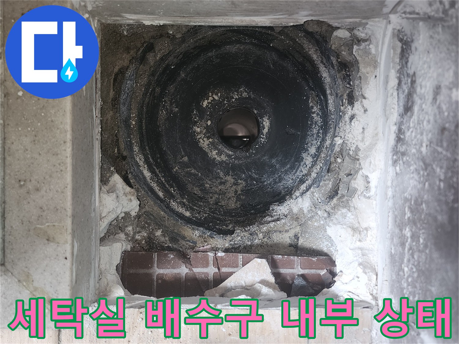 파주 현장-탈거된 유가 내부의 하수관 모습