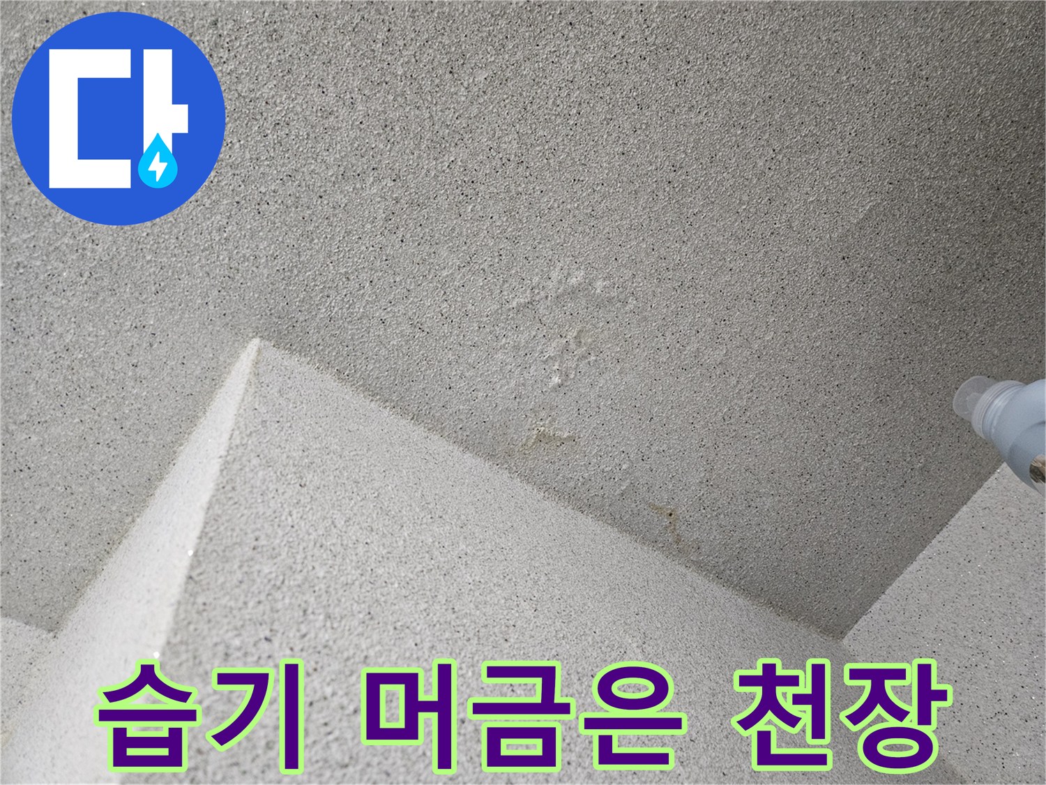 천장-표면의-습기-및-변색-상태