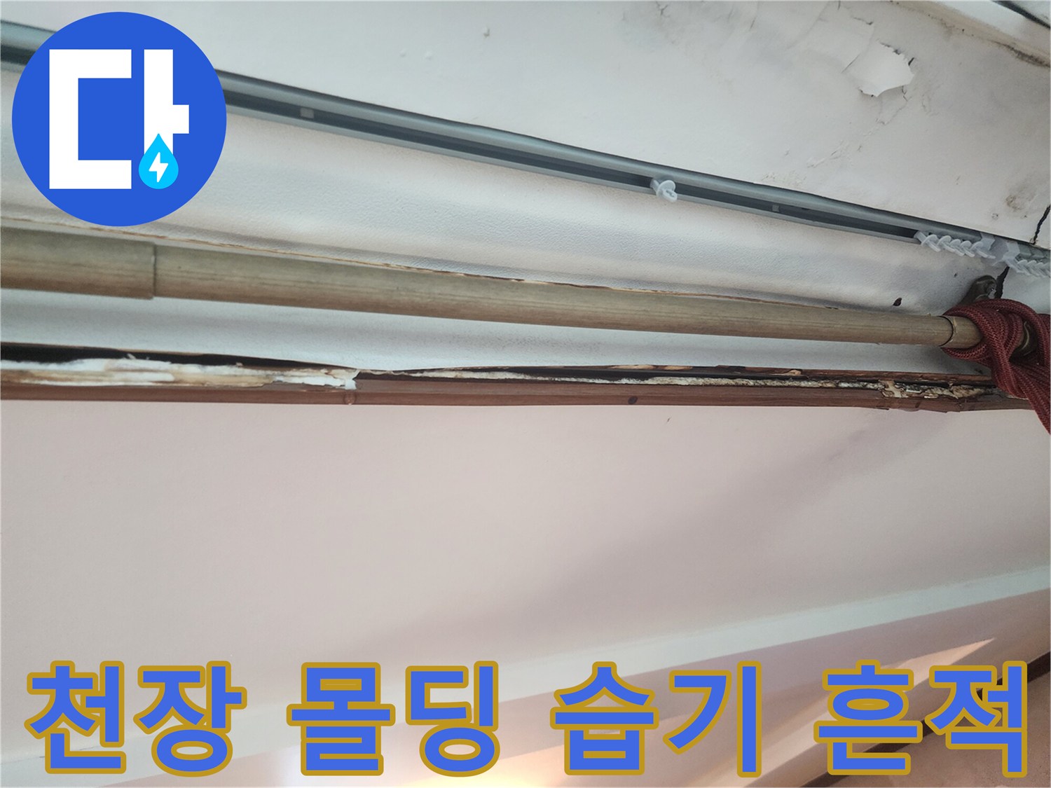 몰딩-하단부의-물샘-및-습기-상태