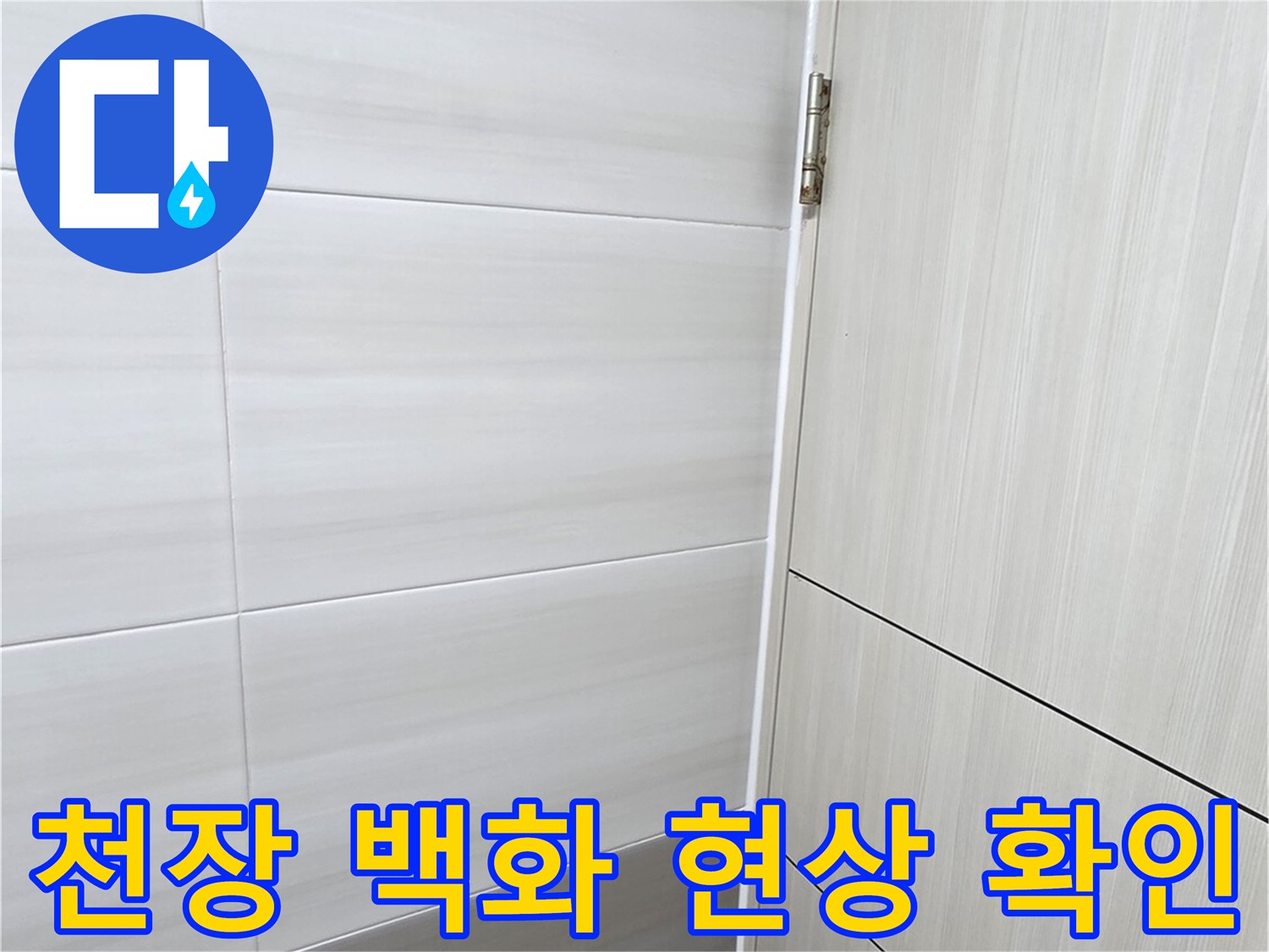 화장실-천장-슬라브-백화현상-관찰