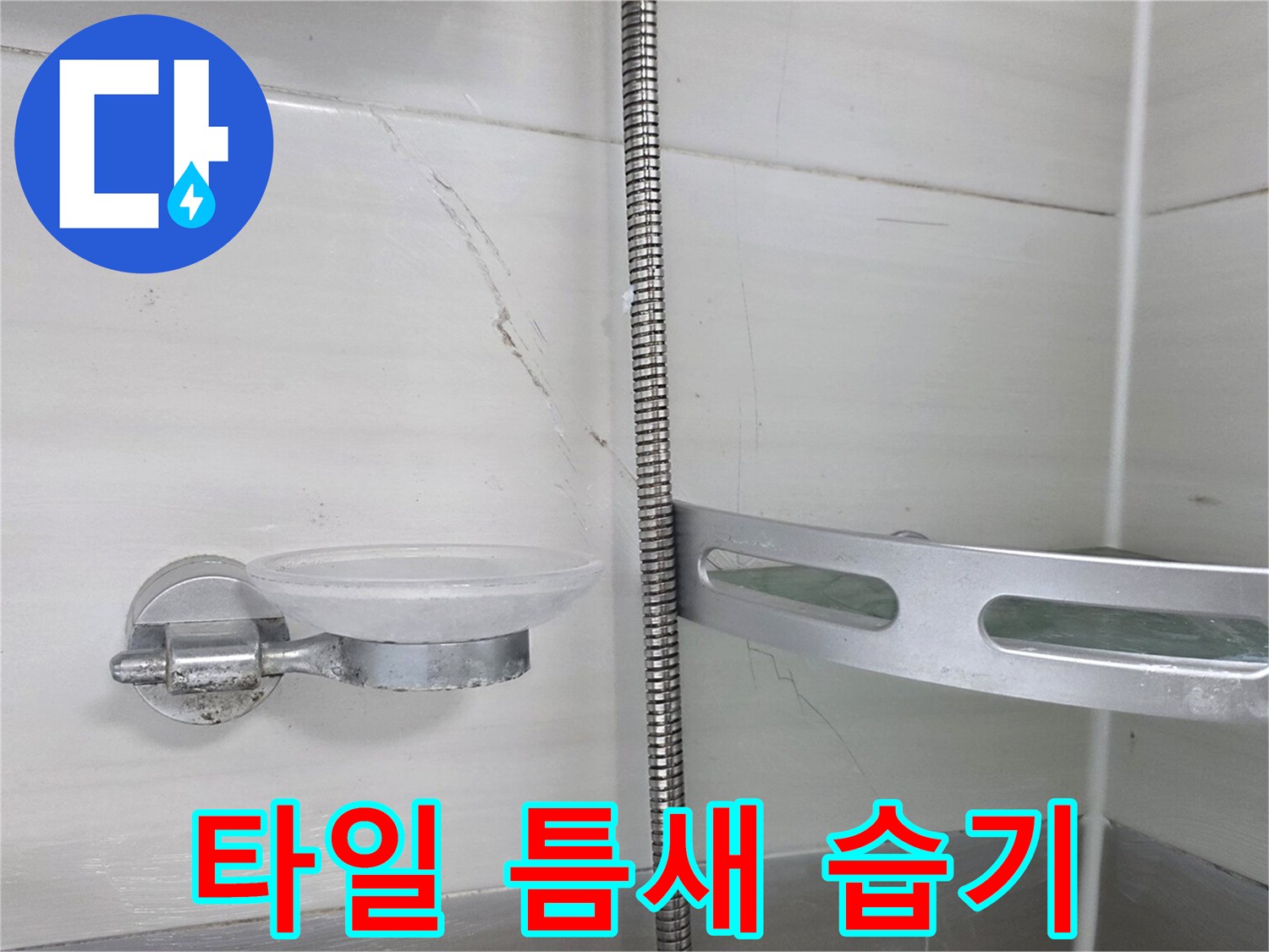 화장실-천장-타일-사이의-균열된-부분