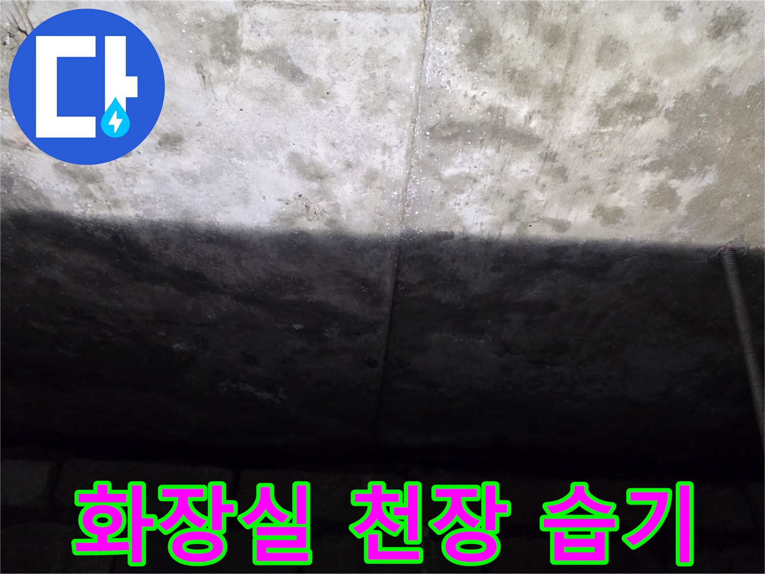 아랫집-화장실-천장-슬래브-습기-상태