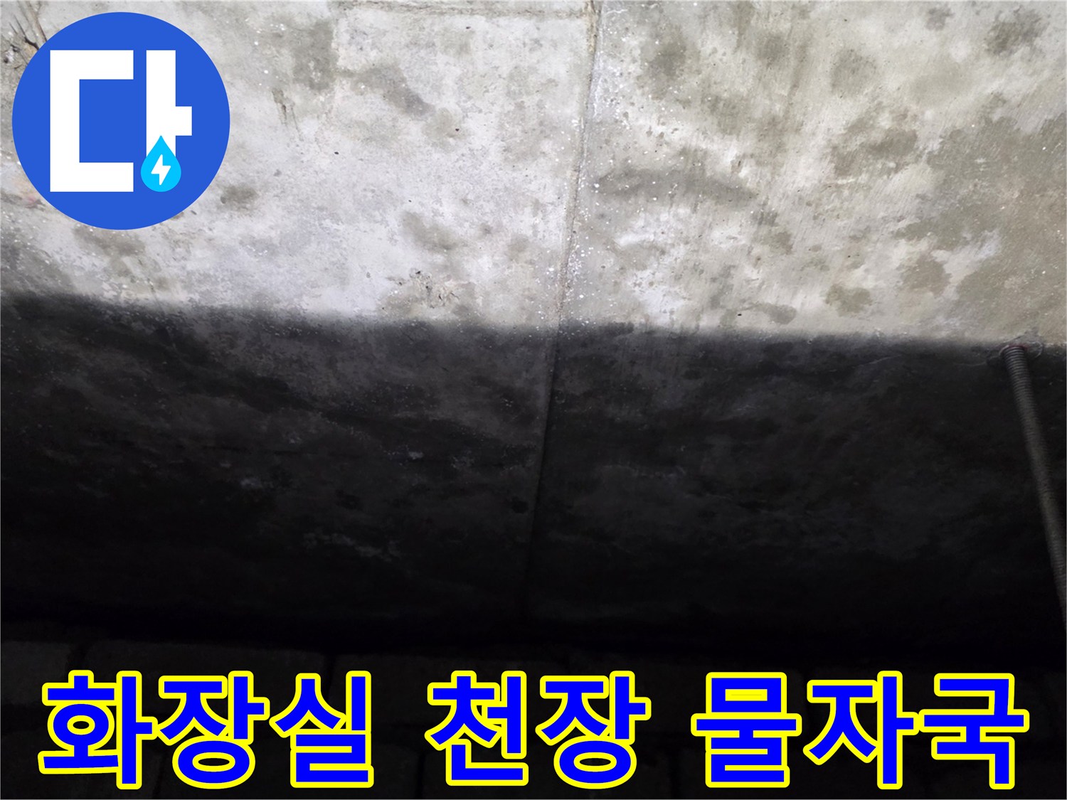아랫집-화장실-천장-슬래브의-젖은-상태