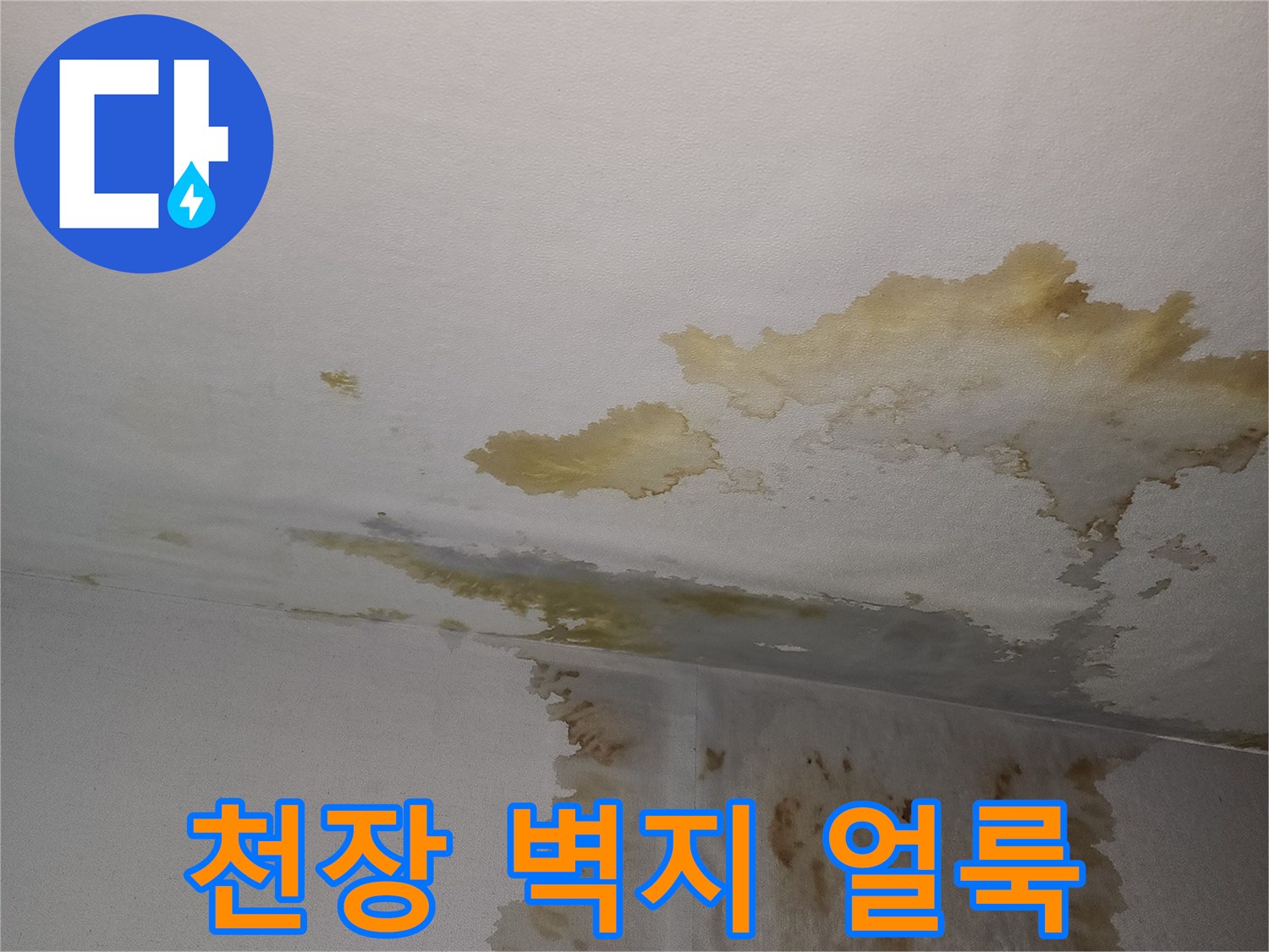 아파트-천장과-벽면에-생긴-누수-흔적