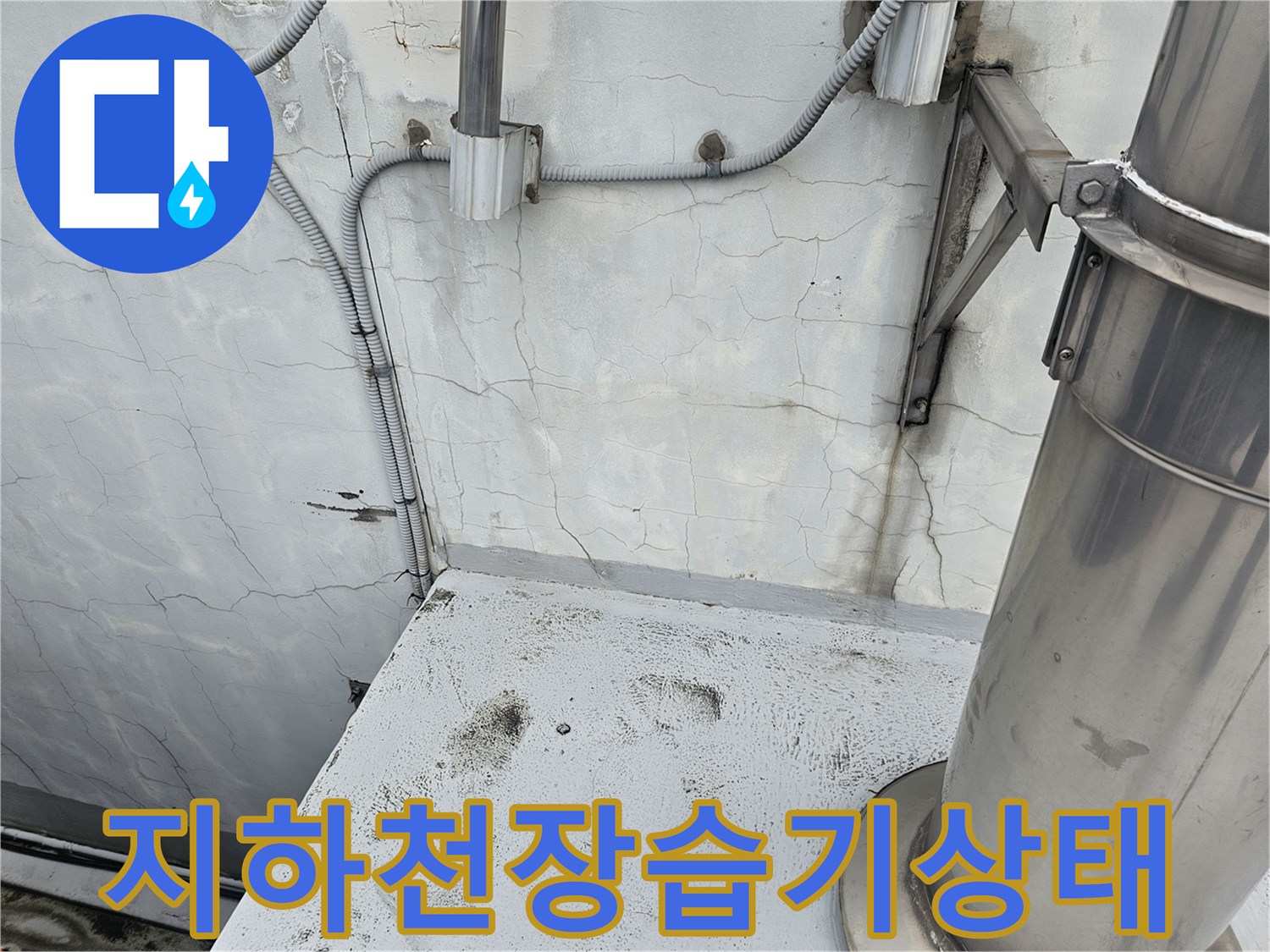 성남-분당-지하-주차장-천장-배관-및-균열-현황
