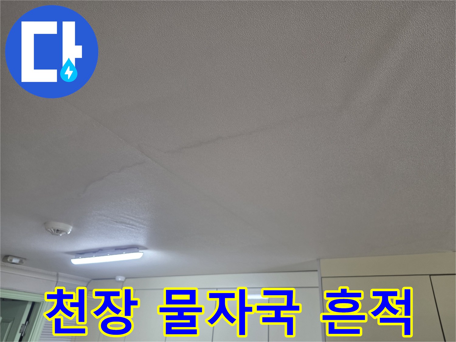 천장-벽지-사이로-번진-물샘-흔적