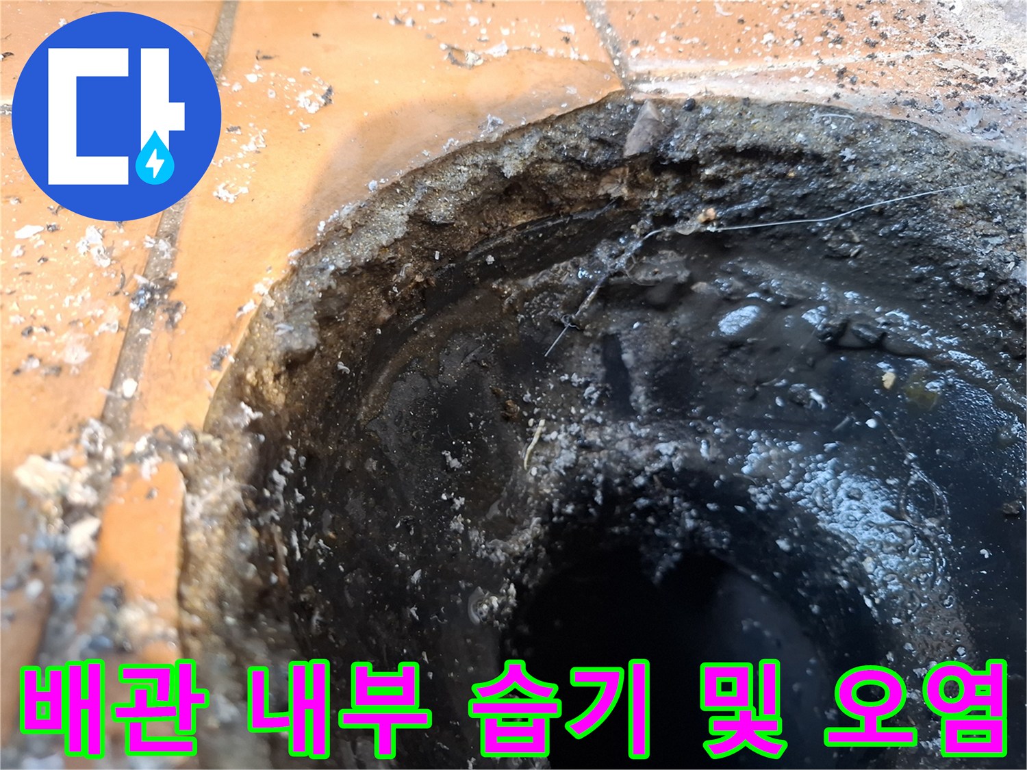 화장실-배수관-내부의-물고임-현상