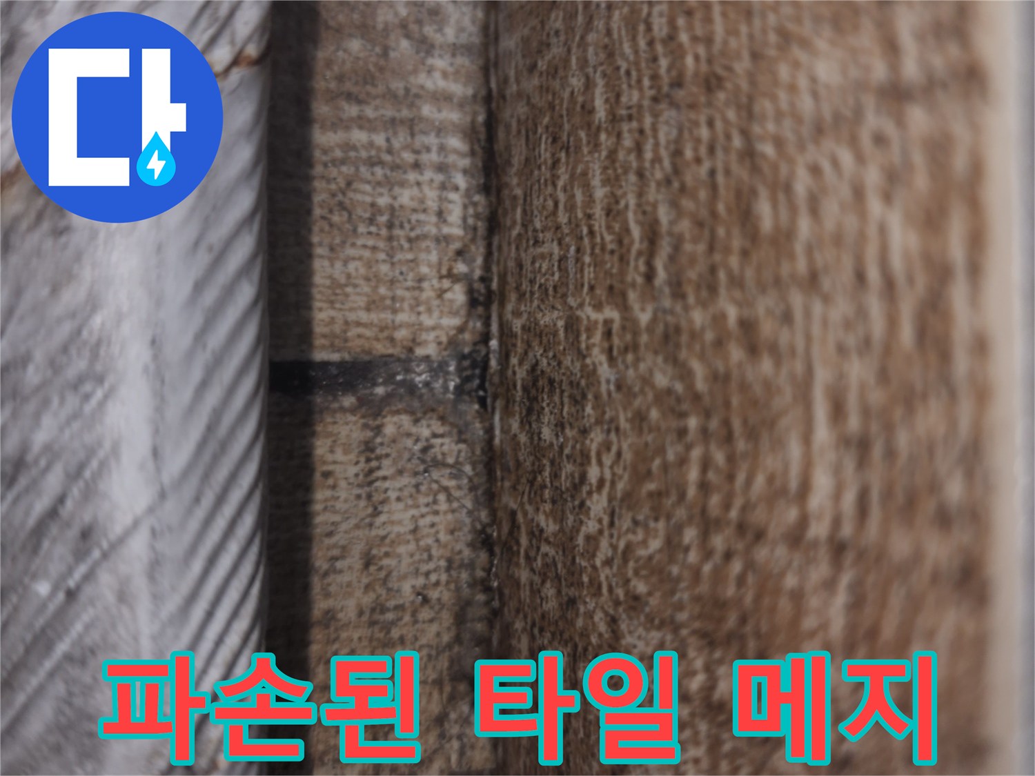 균열이-심한-타일-사이-틈새