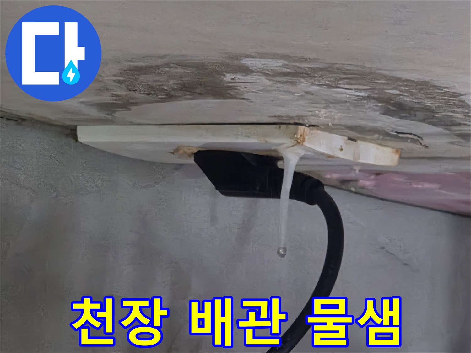 화성향남-천장배관-누수현상-확인