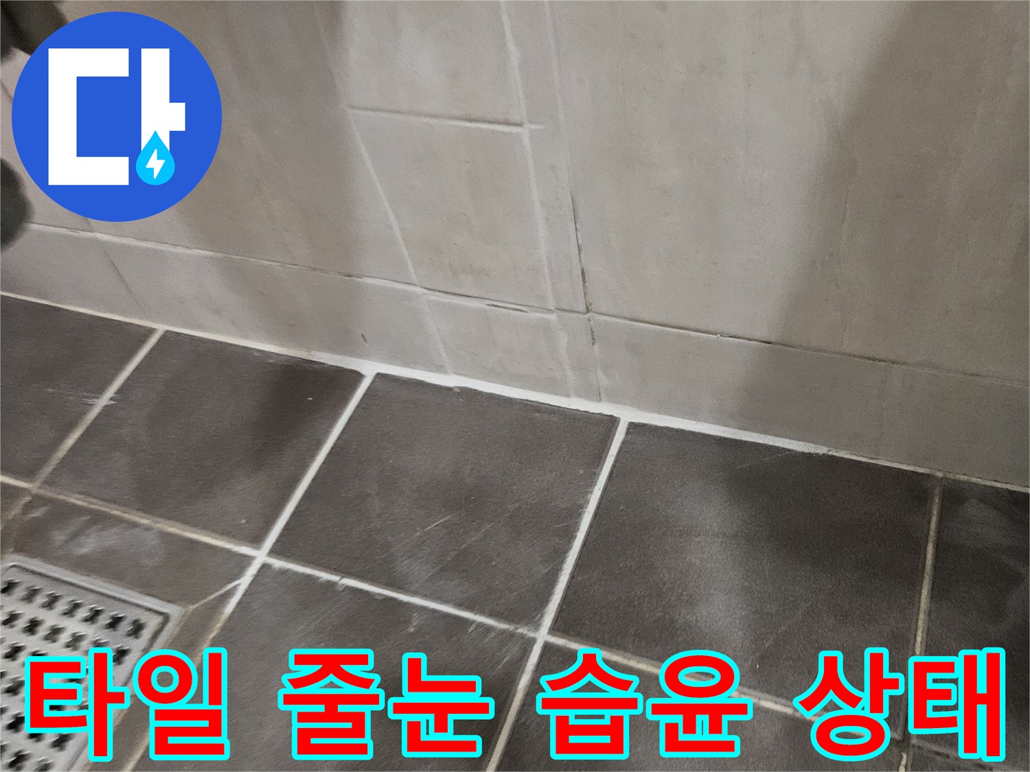 화장실-바닥-줄눈-부위의-습기-침투