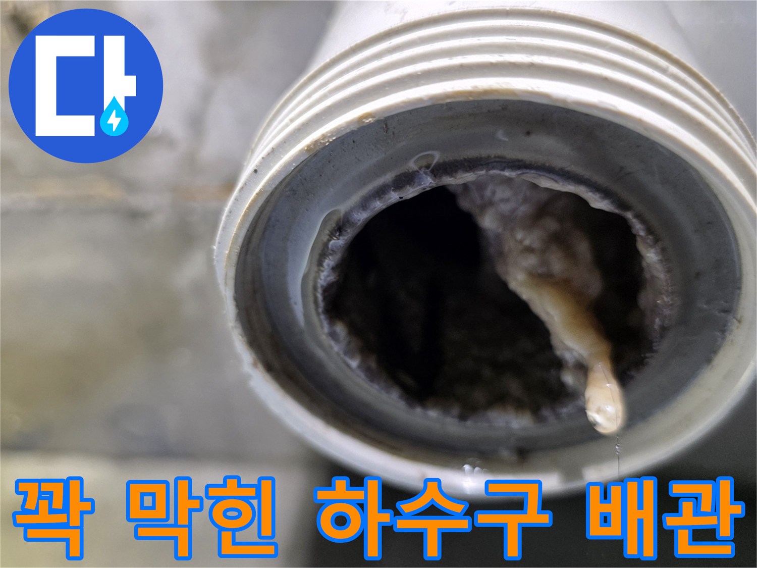 욕실-배수관-막힘-현장-사진