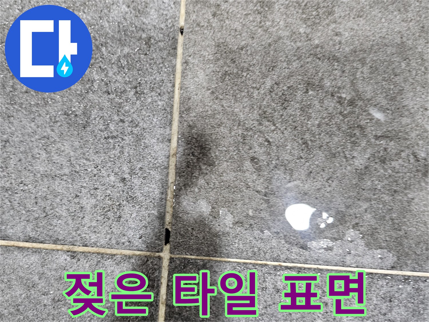 습기로-인해-축축하게-젖은-타일