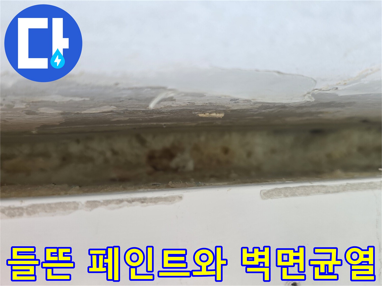 베란다-천장-상부-페인트-박리-현상